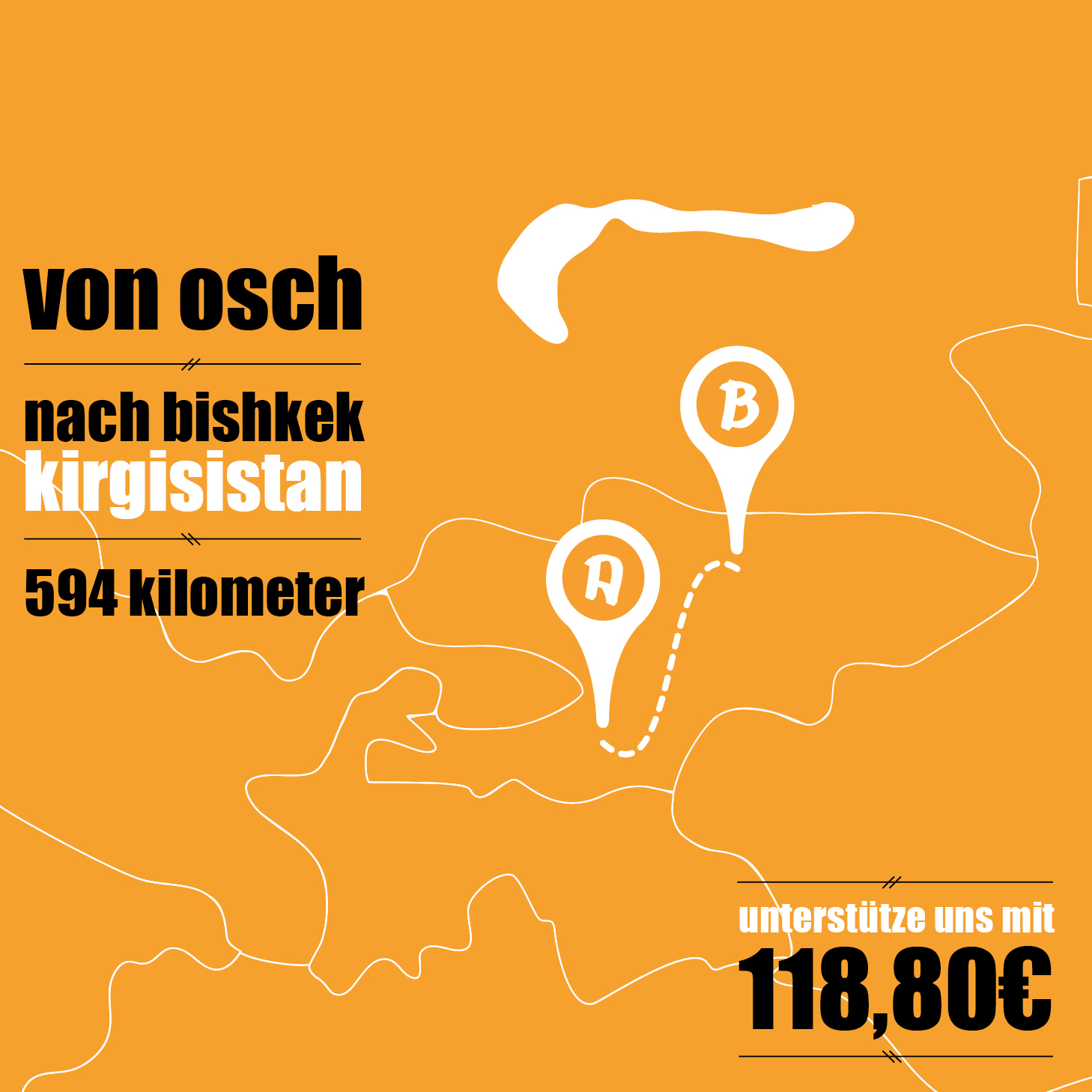 Osch - Bishkek = 118,80€